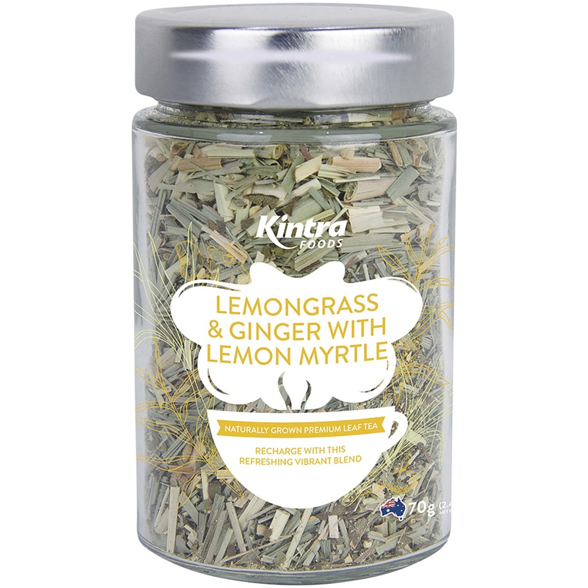 Kintra Foods Loose Leaf Tea Lemongrass & Ginger with Lemon Myrtle 70g Payless 4 Organics