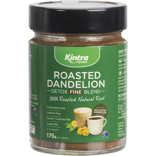 Kintra Foods Roasted Dandelion Blend Fine 175g Payless 4 Organics
