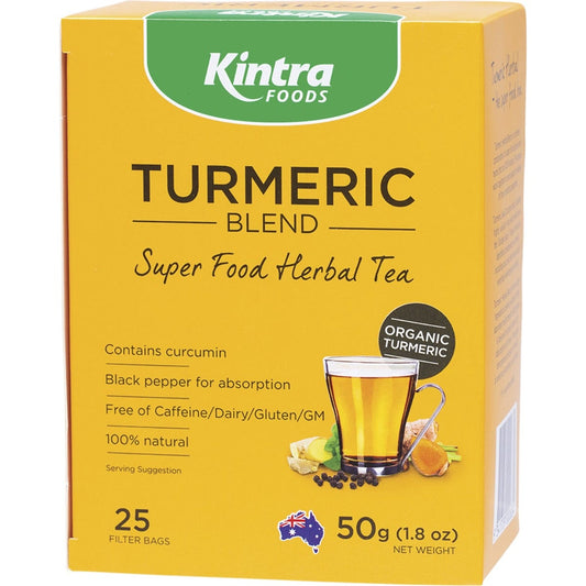 Kintra Foods Turmeric Blend Tea Bags 25 Pack Payless 4 Organics