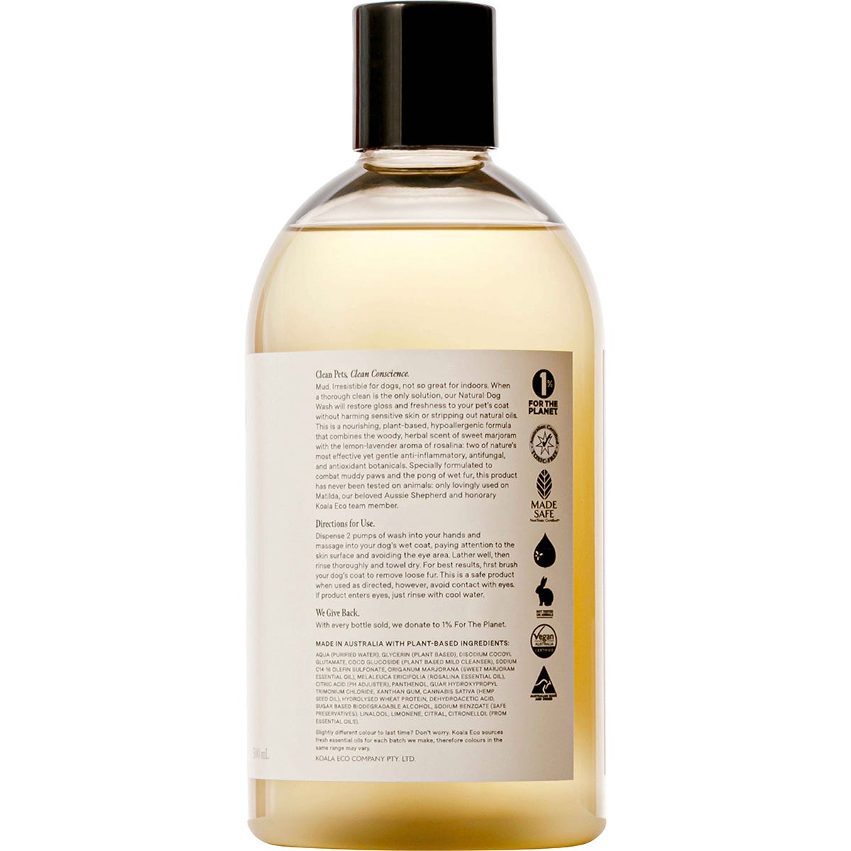 Koala Eco Dog Wash Marjoram & Rosalina 500ml Payless 4 Organics