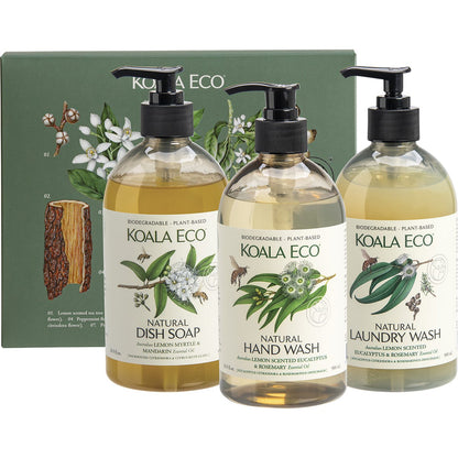 Koala Eco Gift Pack Hand Wash, Laundry Wash & Dish Soap 3 Pack Payless 4 Organics
