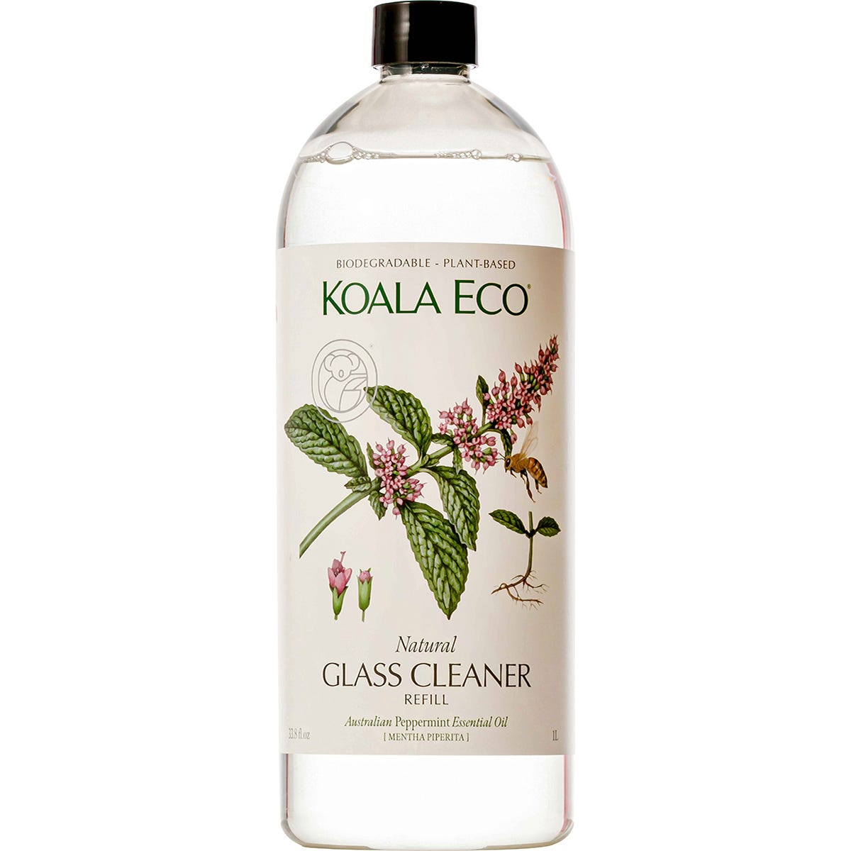 Koala Eco Glass Cleaner Peppermint(Refill) 1L Payless 4 Organics