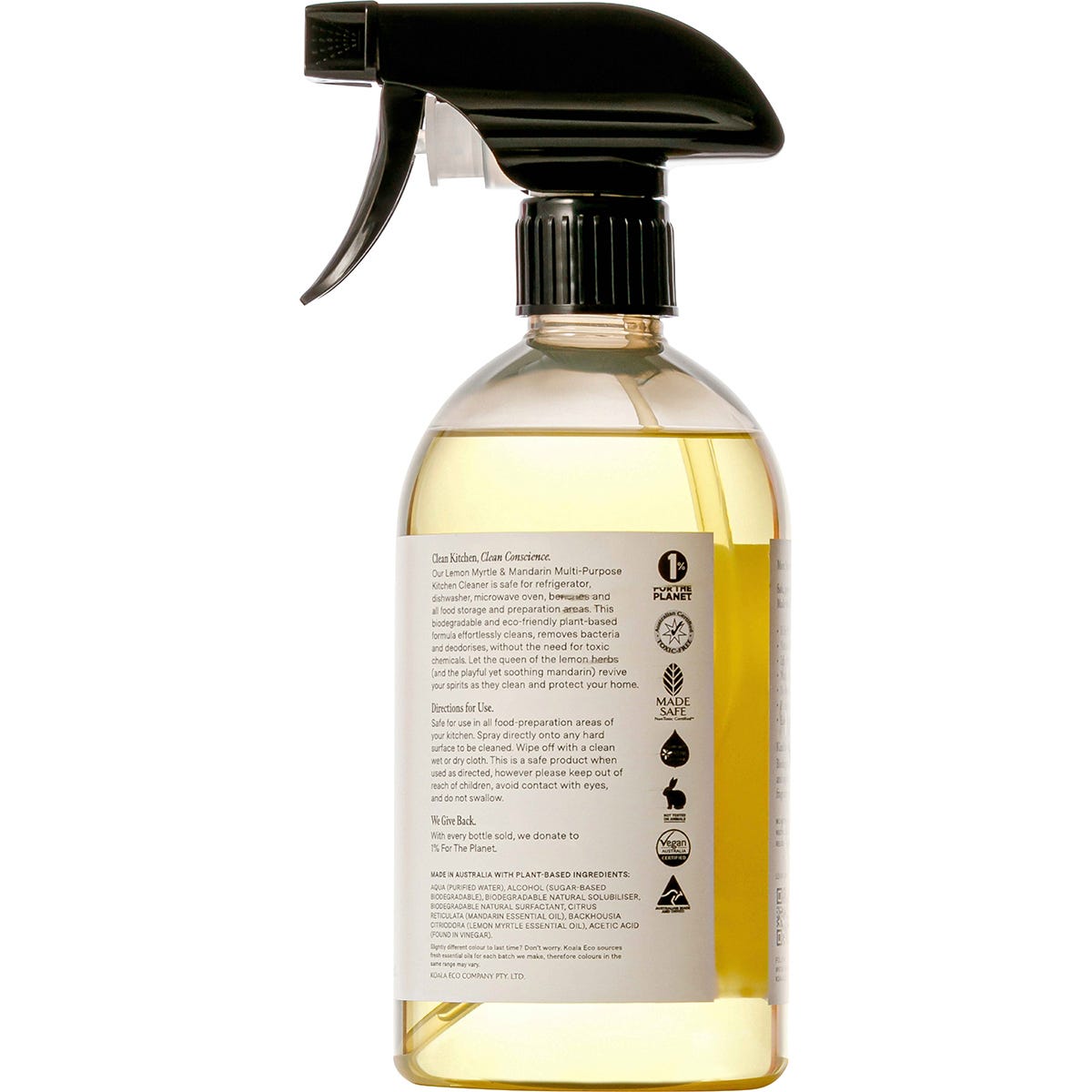 Koala Eco Multi-Purpose Kitchen Cleaner Lemon Myrtle Mandarin 500ml Payless 4 Organics