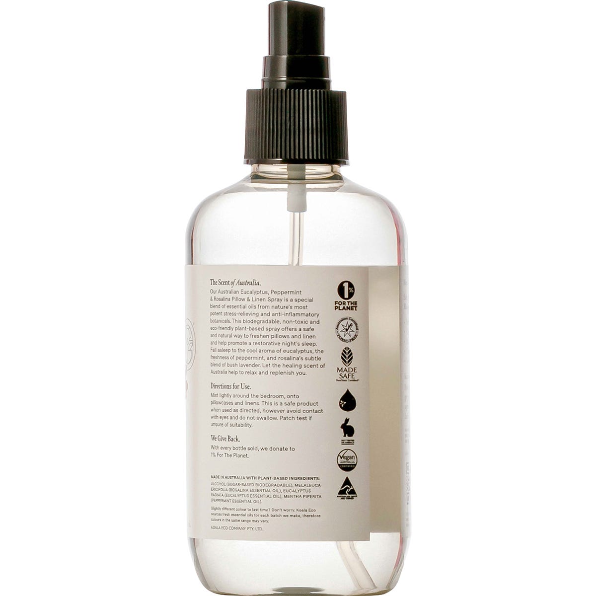 Koala Eco Pillow & Linen Spray Eucalyptus, Peppermint & Rosalina 250ml Payless 4 Organics