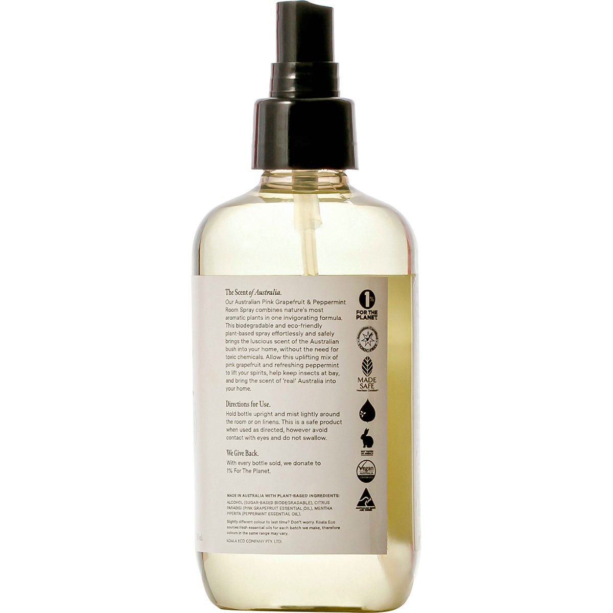 Koala Eco Room Spray Pink Grapefruit & Peppermint 250ml Payless 4 Organics
