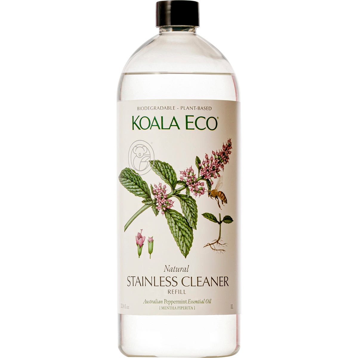 Koala Eco Stainless Steel Cleaner Peppermint 1L Payless 4 Organics