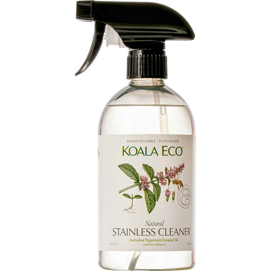 Koala Eco Stainless Steel Cleaner Peppermint 500ml Payless 4 Organics