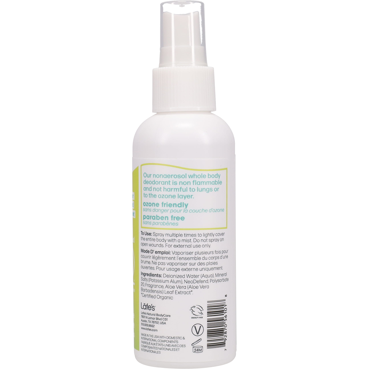 Lafe's Whole Body Deodorant Citrus + Bergamot 118ml