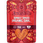 Love My Earth 200g Bombay Tomato Dahl mix packet with organic red lentils and Indian spices on a white background.