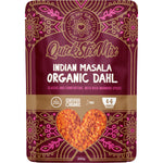 200g bag of Love My Earth Organic Indian Masala Dahl Mix featuring red lentils and traditional Indian spices.