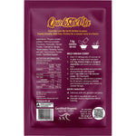 Back of Love My Earth Mild Indian Curry Quick Stix Mix box showing nutritional information and organic ingredients.