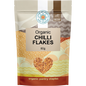 Love My Earth Organic Chilli Flakes 80g in a brown resealable pouch with a green and white label.