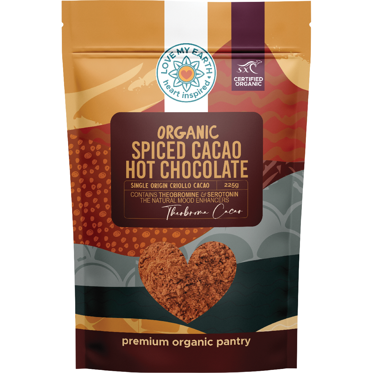 Love My Earth Organic Spiced Cacao Hot Chocolate 225g