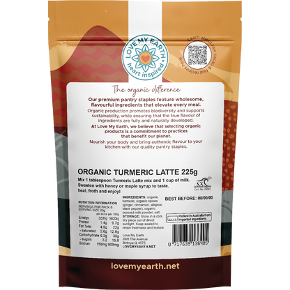Love My Earth Organic Spiced Turmeric Latte 125g