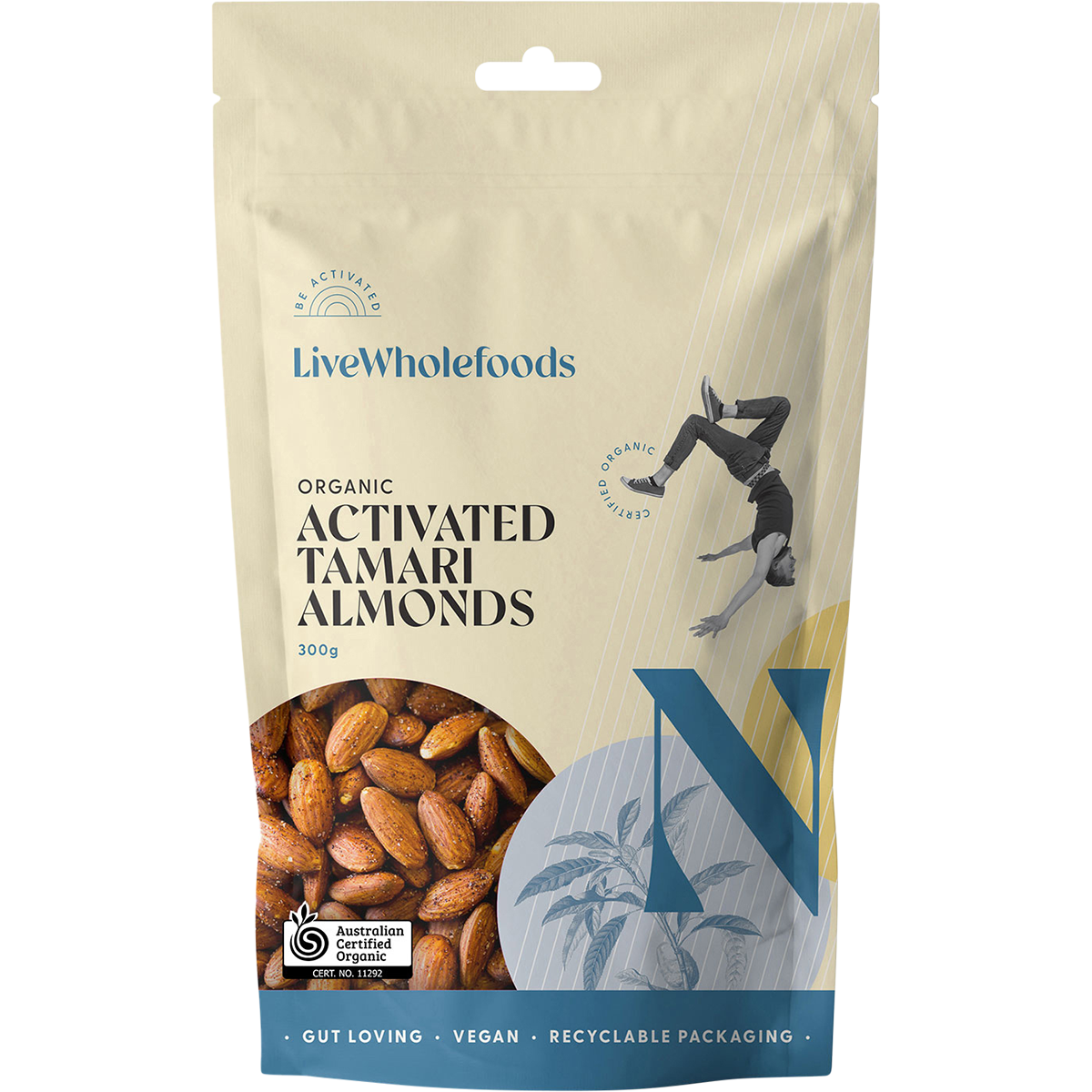 Live Wholefoods Organic Activated Tamari Almonds 300g