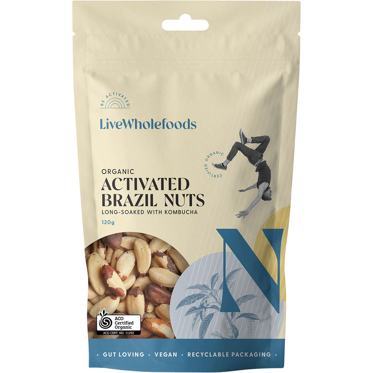 Live Wholefoods Organic Activated Brazil Nuts 120g