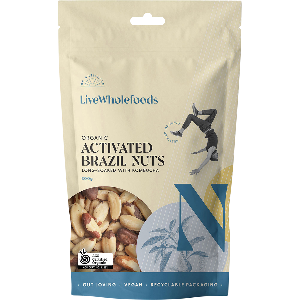 Live Wholefoods Organic Activated Brazil Nuts 300g