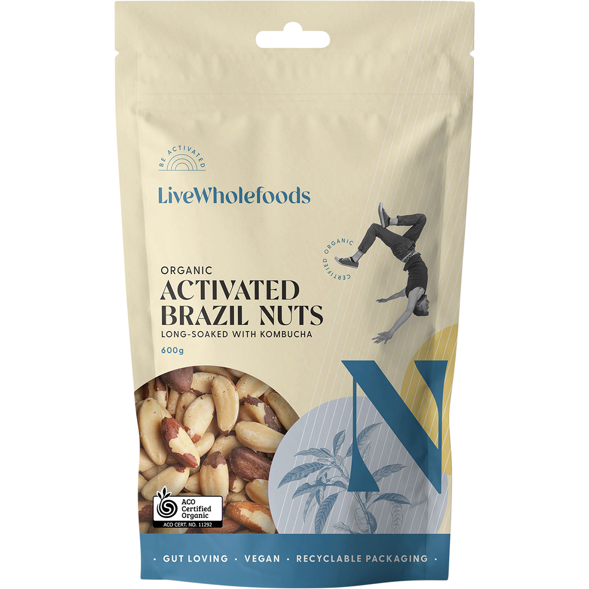 Live Wholefoods Organic Activated Brazil Nuts 600g