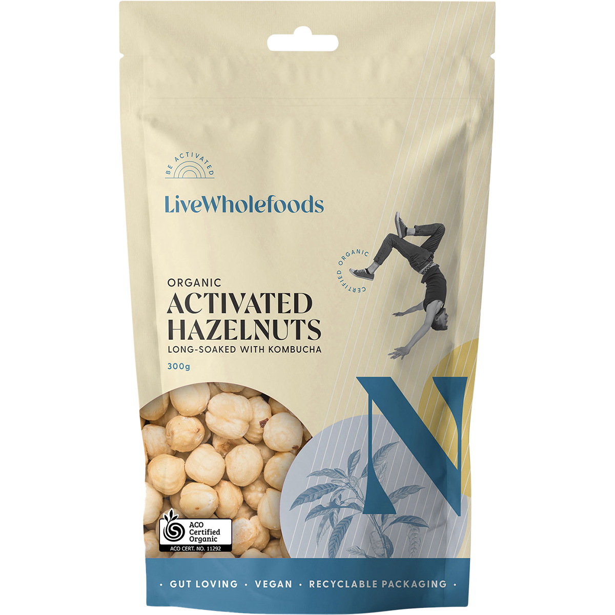 Live Wholefoods Organic Activated Hazelnuts 300g