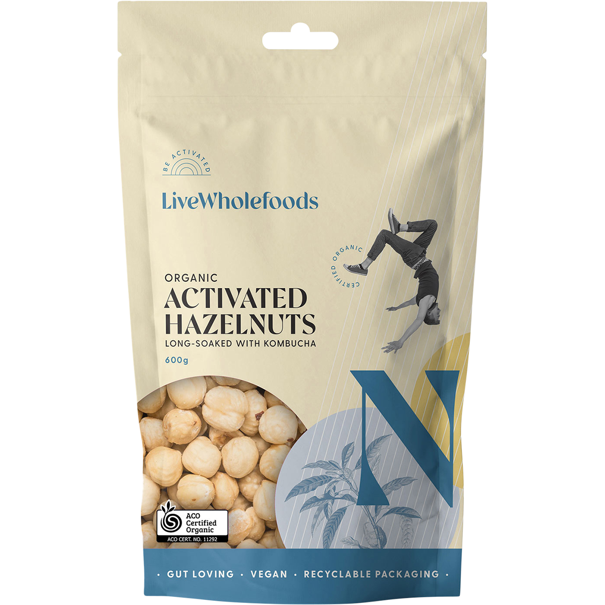 Live Wholefoods Organic Activated Hazelnuts 600g