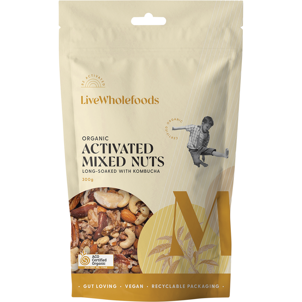 Live Wholefoods Organic Activated Mixed Nuts 300g
