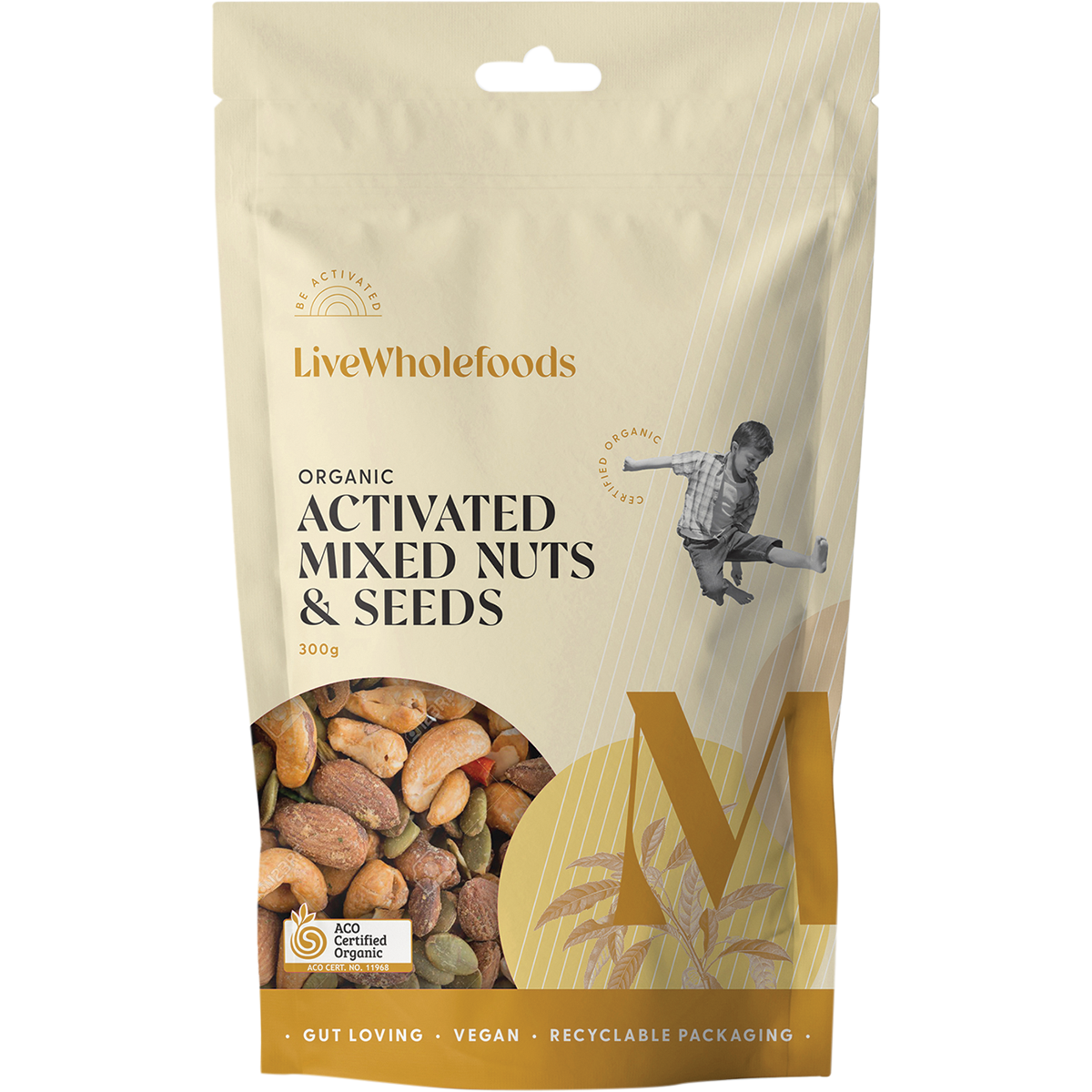 Live Wholefoods Organic Activated Mixed Nuts & Seeds 300g