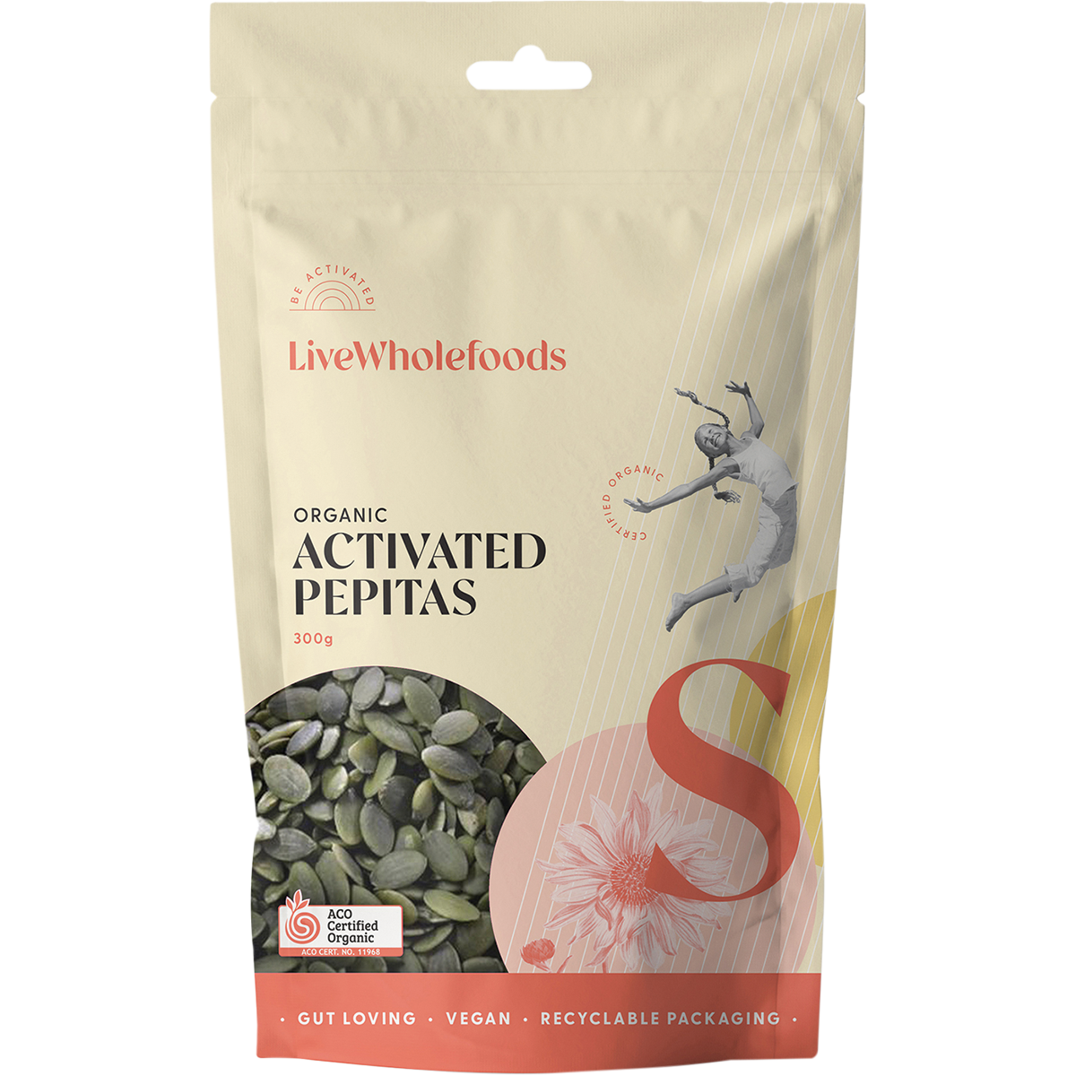 Live Wholefoods Organic Activated Pepitas 300g