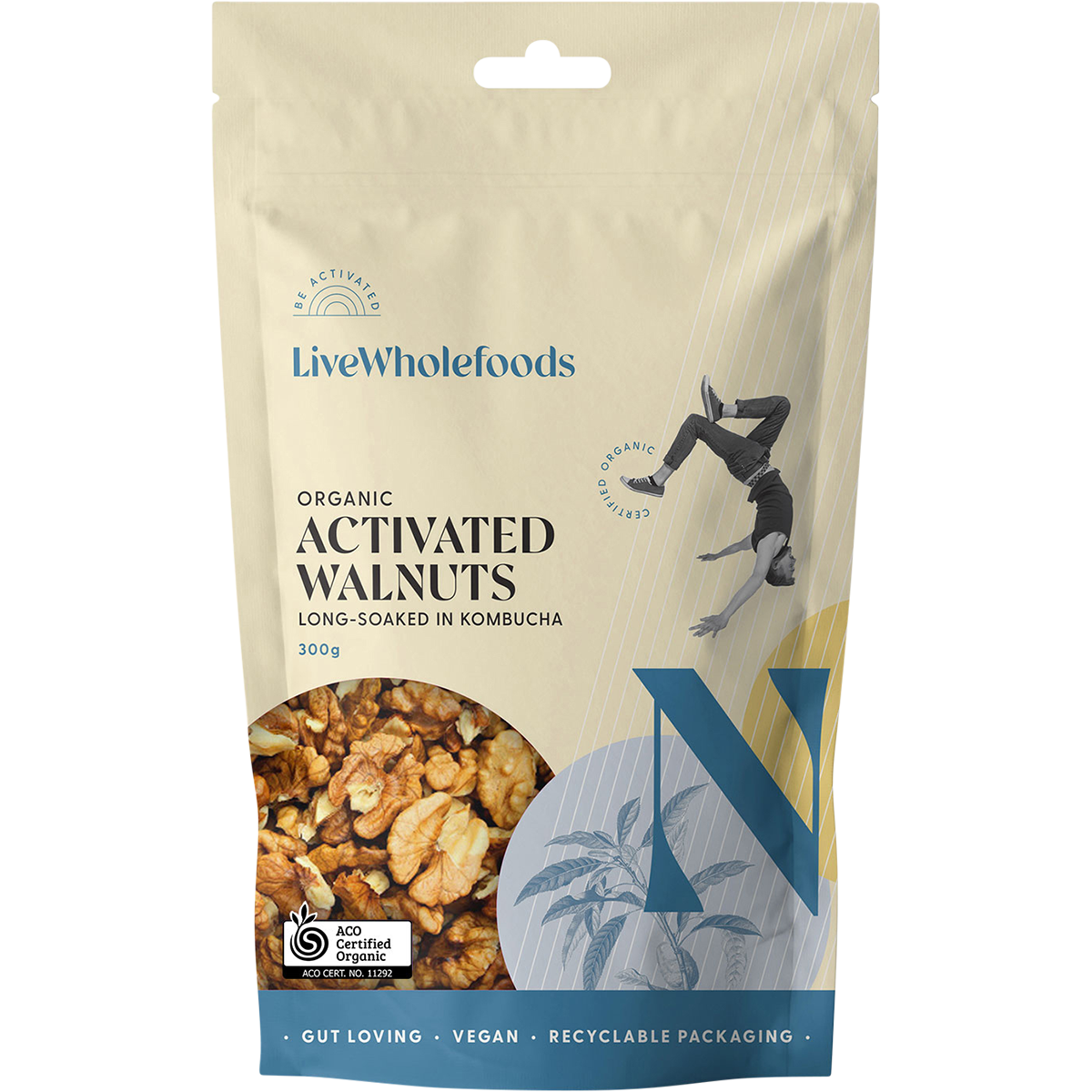 Live Wholefoods Organic Activated Walnuts 300g