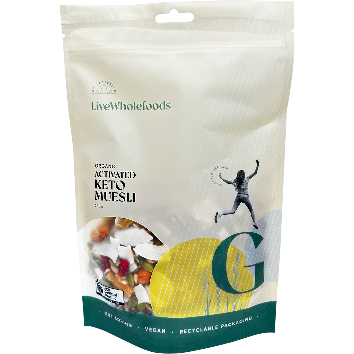 Live Wholefoods Organic Activated Keto Muesli 250g