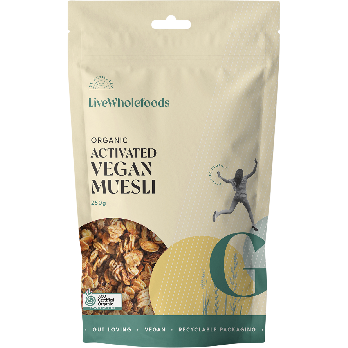 Live Wholefoods Organic Activated Vegan Muesli 250g