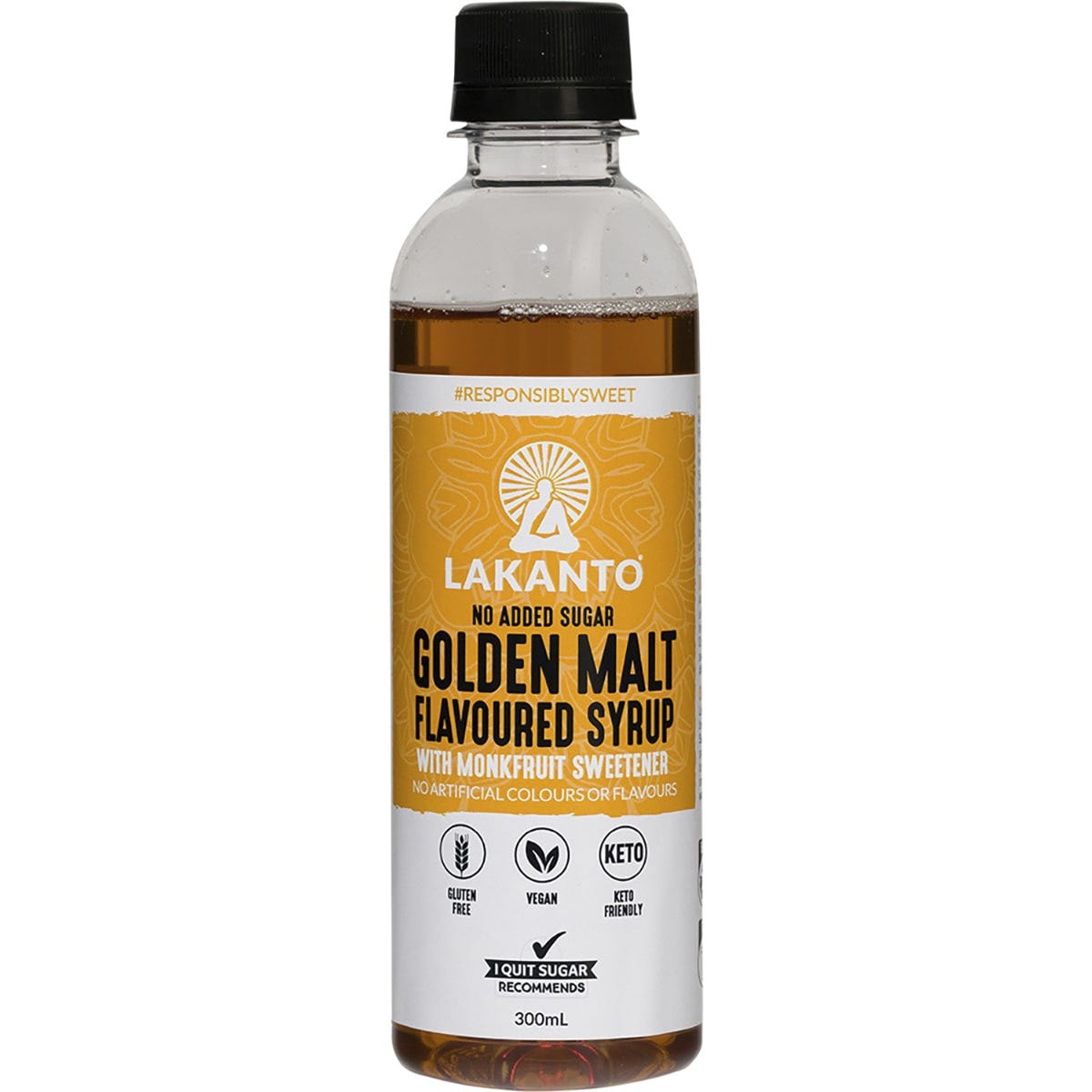 Lakanto Golden Malt Flavoured Syrup with Monkfruit Sweetener 300ml Payless 4 Organics