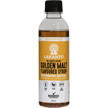 Lakanto Golden Malt Flavoured Syrup with Monkfruit Sweetener 300ml Payless 4 Organics
