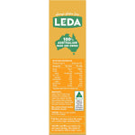 Top view of several Leda Cracker Miniz Cheeze snack packs scattered on a clean white background.