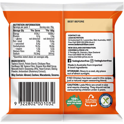 Leda Cracker Miniz Chick'n Multi 6 Pack 150g (Pack of 6) Payless 4 Organics
