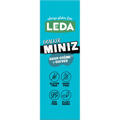 Leda Cracker Miniz Sour Crème & Chives 150g (Pack of 6) Payless 4 Organics