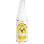 125ml spray bottle of Lemon Myrtle Fragrances Aluminium Free Deodorant with a clear cap and green label.