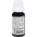 20ml bottle of Lemon Myrtle 100% Essential Oil featuring a white and yellow label on a white background.