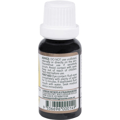 Lemon Myrtle Fragrances Essential Oil (100%) 20ml Payless 4 Organics