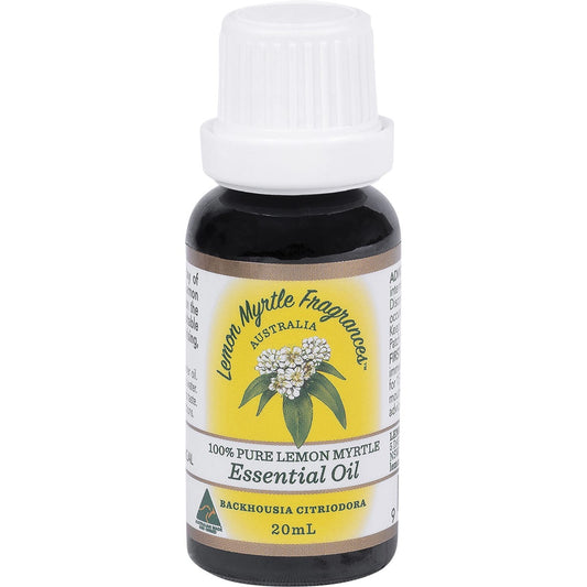 Lemon Myrtle Fragrances Essential Oil (100%) 20ml Payless 4 Organics