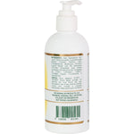 Back of Lemon Myrtle Fragrances Shampoo 250ml bottle with ingredients, directions, and product benefits.