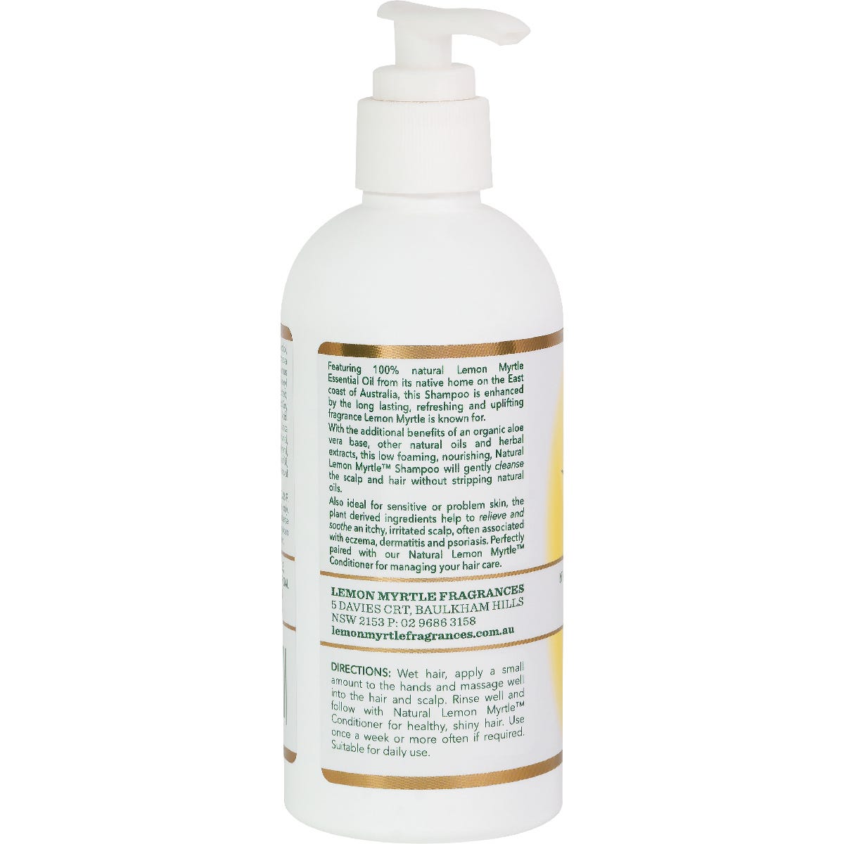 Lemon Myrtle Fragrances Shampoo 250ml Payless 4 Organics