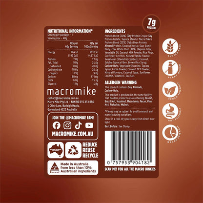 MACRO MIKE Protein Indulgence Ball Choc Coconut Lamington 12x40g