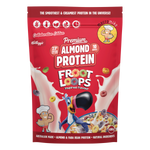 400g bag of Macro Mike x Kellogg's Froot Loops inspired Premium Almond Protein on a white background.