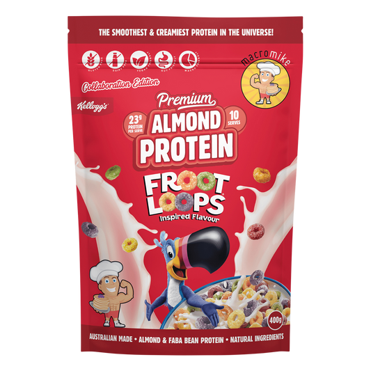 MACRO MIKE x Kellogg's Premium Almond Protein Froot Loops Inspired 400g