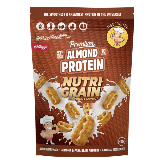 MACRO MIKE x Kellogg's Premium Almond Protein Nutri-Grain Inspired 400g