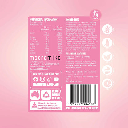 MACRO MIKE Protein Indulgence Ball Birthday Cake 40g (Pack of 12)