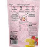 Back of Macro Mike Strawberry Lemonade Creatine 250g pouch showing nutritional information and ingredients.