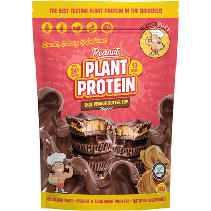 MACRO MIKE Peanut Plant Protein Choc Peanut Butter Cup 520g Payless 4 Organics