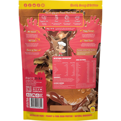 MACRO MIKE Peanut Plant Protein Chocolate Caramel 1kg Payless 4 Organics