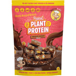 1kg bag of Macro Mike Peanut Plant Protein in Chocolate Hazelnut flavor on a white background.